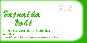 hajnalka mohl business card